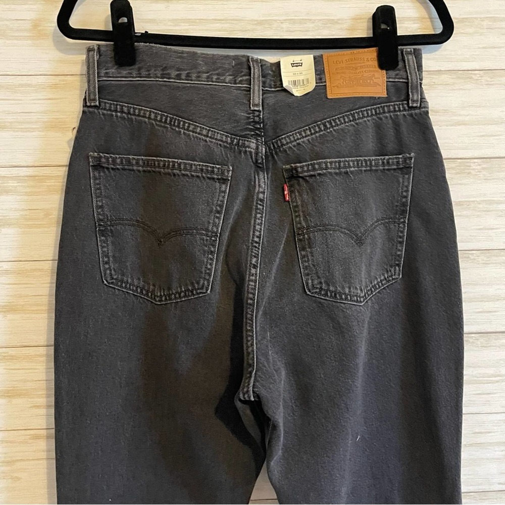 Levi's Black High-Rise Wide-Leg Jeans - Picture 14 of 15